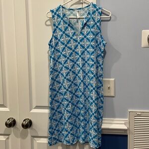 Lulu-B Blue and White Floral Dress